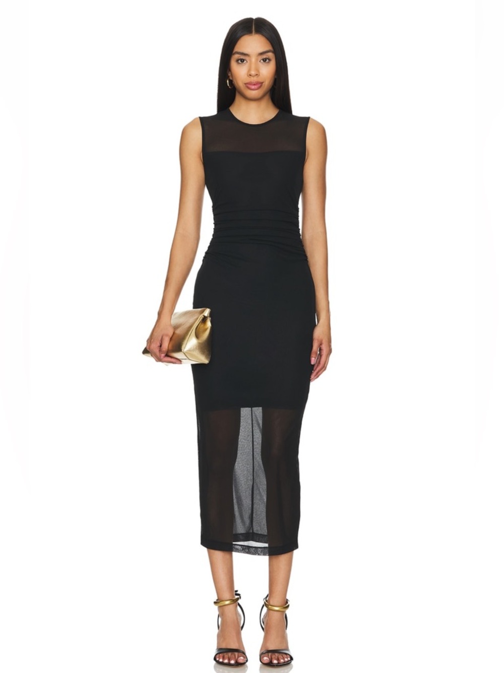 Amanda Uprichard Sleevless Lyle Dress in Black sz small NWT $238